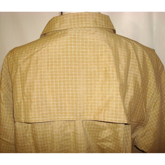 New Mens MT M Tall Prana Recycled UV Embark Brown Light SS Button Shirt NWT SS - Picture 4 of 7